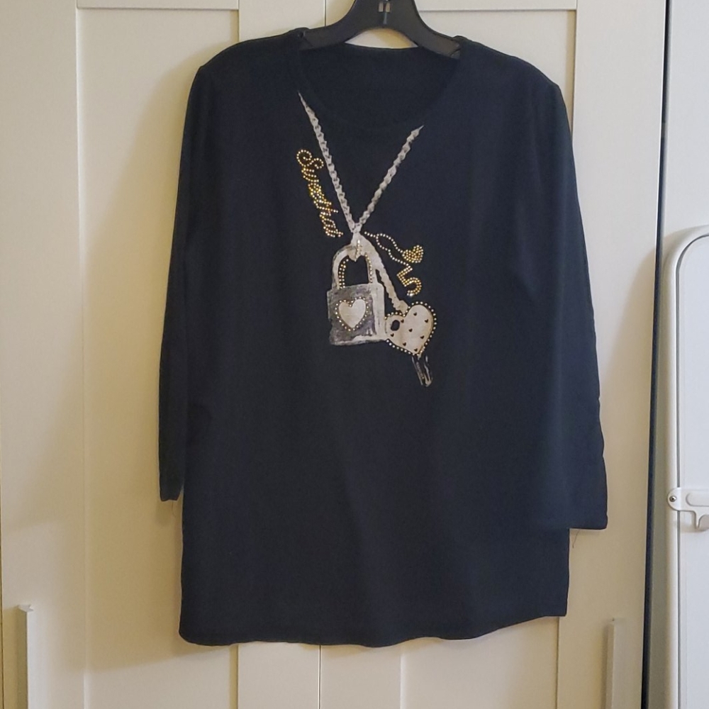 Vintage Black Long sleeve t shirt